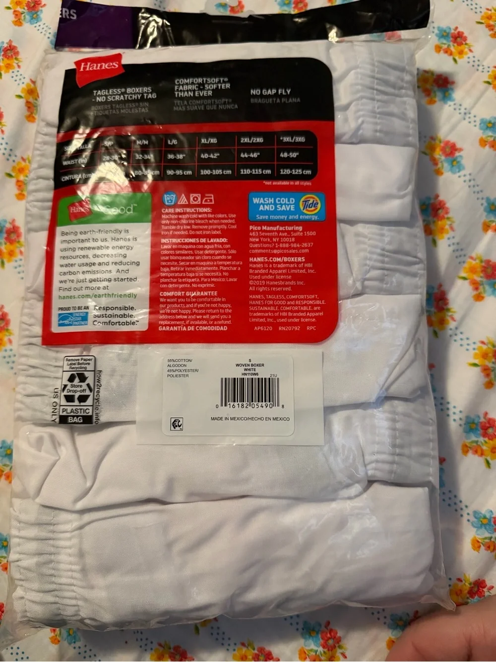 Hanes item details